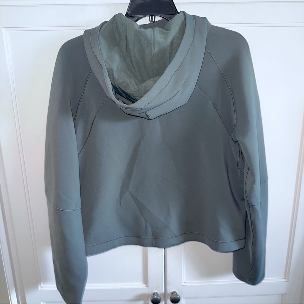 Lululemon AirWrap Pullover Women's Hoodie Smoked Spruce Olive Sz 6 Running - Picture 4 of 11